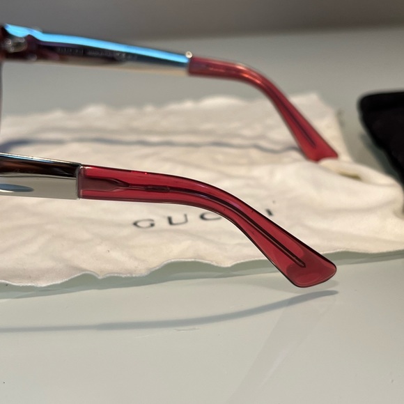 Gucci Flora Pink Cat Eye Sunglasses Gradient Lens,  Cloth, Bag Luxury Designer main image 5